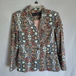Zara Women's Multicolor Patterned Blazer
